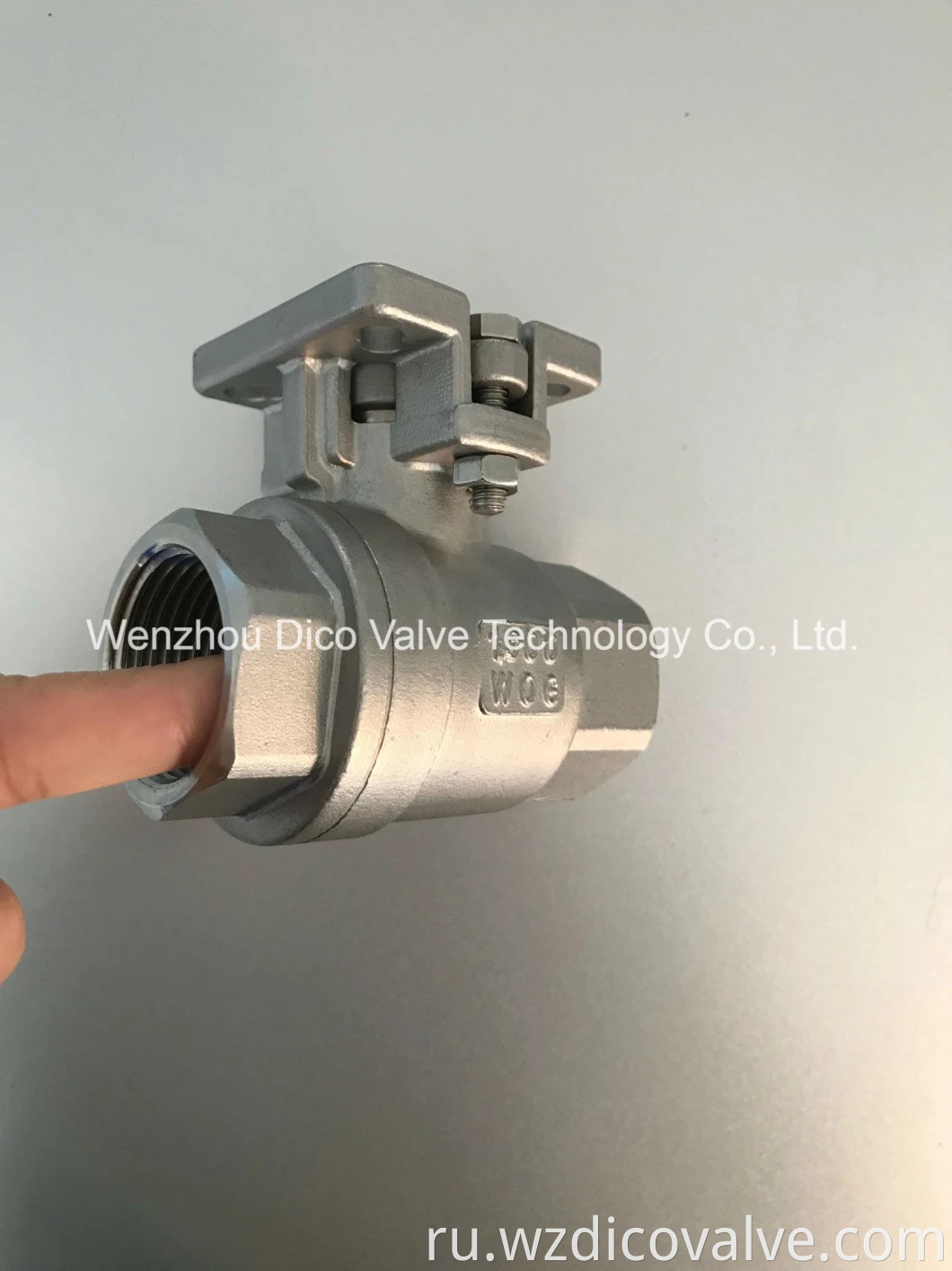 2PC ISO Pad ball valve